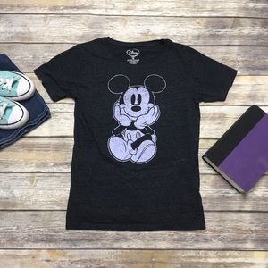 Disney Mickey Mouse T-shirt Gray Junion Medium